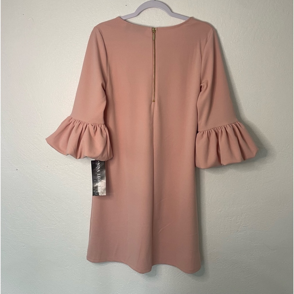 NWT Nina Leonard Blush Midi Dress. Size Medium - Picture 2 of 7